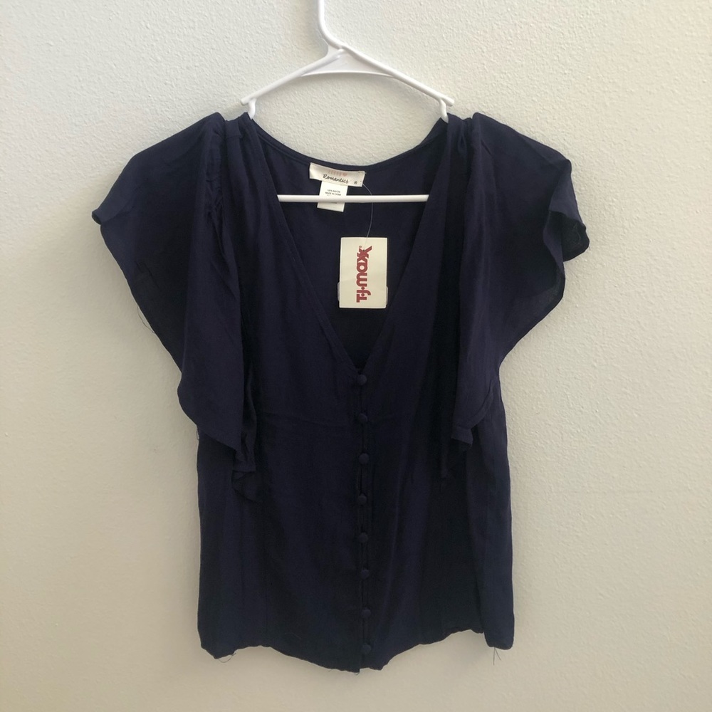 Urban romantics blue blouse